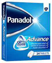 24-Tablet Packet Of Panadol Advance With Optizorb