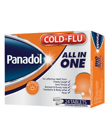 Flu Panadol forte são 10 envelopes