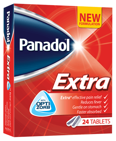 24-Tablet Packet Of Panadol Extra  With Optizorb Formulation