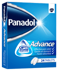 24-Tablet Packet Of Panadol Advance With Optizorb