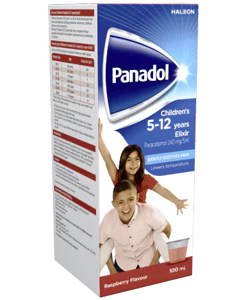 Panadol Elixir Packet For Children Between 5 And 12 Years