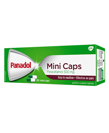 External packaging of Panadol Mini Caps