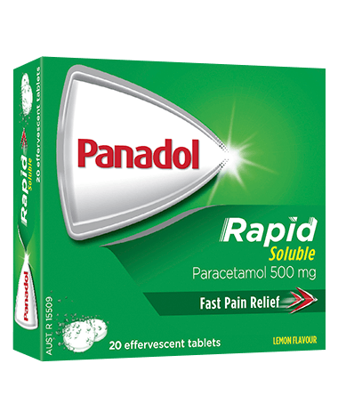 External packaging of Panadol Rapid Soluble