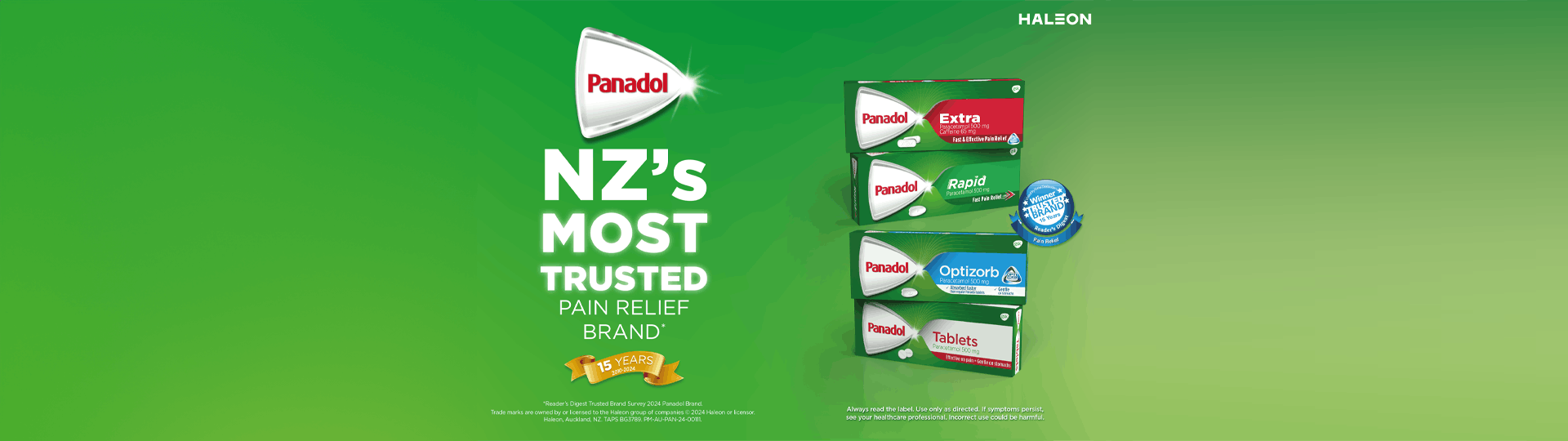 NZ's most trusted pain relief brand