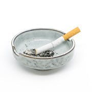 Cigarette in ashtray