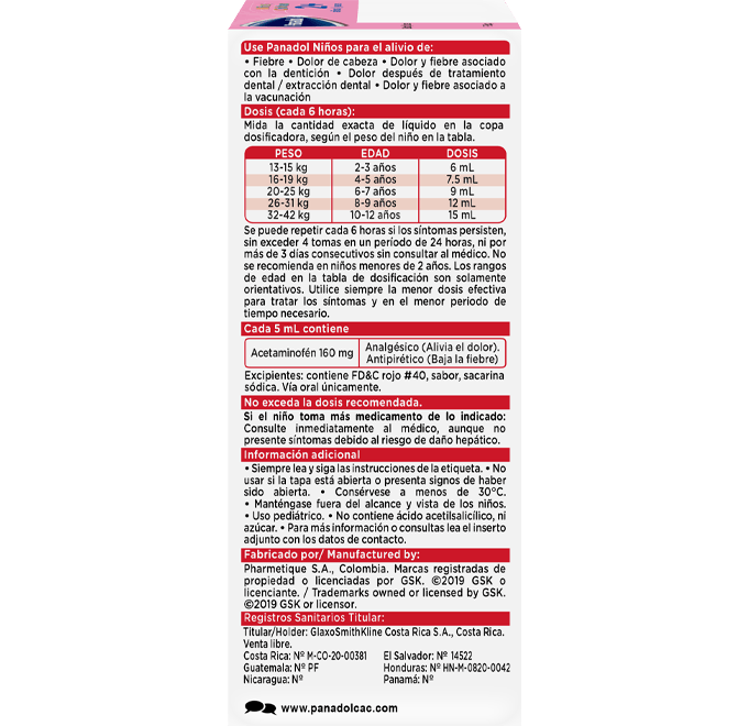 Panadol Niños Jarabe