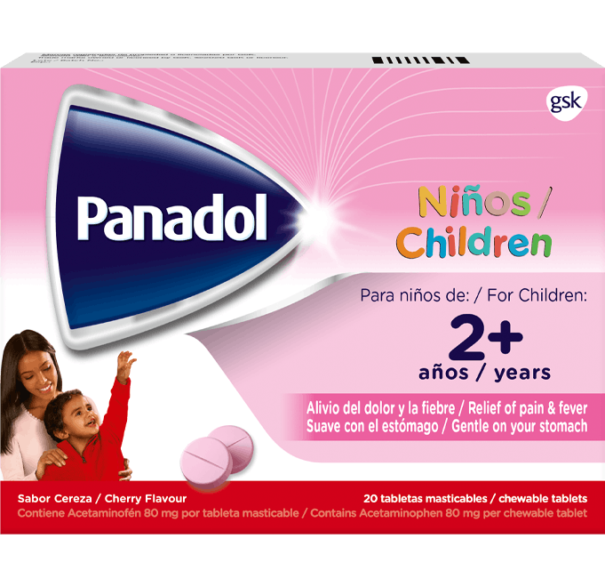 Panadol Niños Tabletas Masticables 