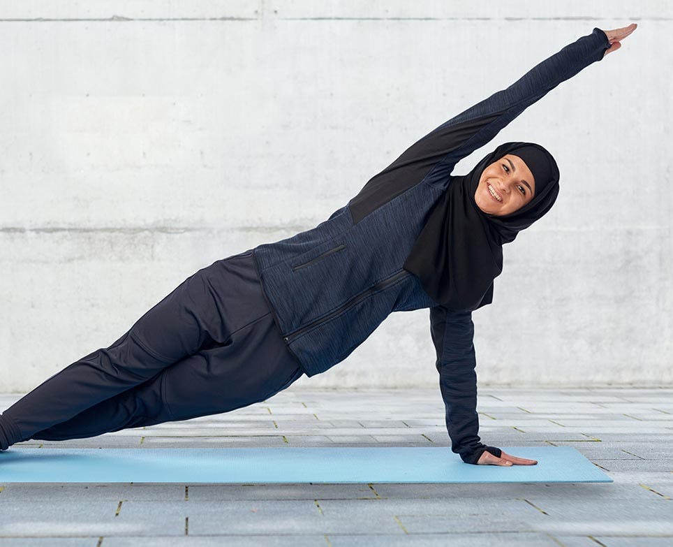 A woman working out A woman working out