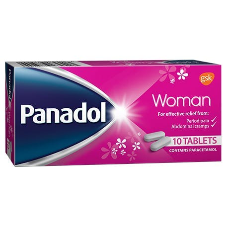 Period Cramps Tablets Period Pain Treatment Panadol Woman