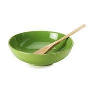 Soup plate and spoon. Soup plate and spoon.