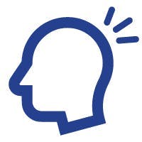 Headache icon. Headache icon.