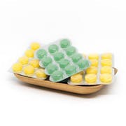 Chewable pills or sweets. Chewable pills or sweets.