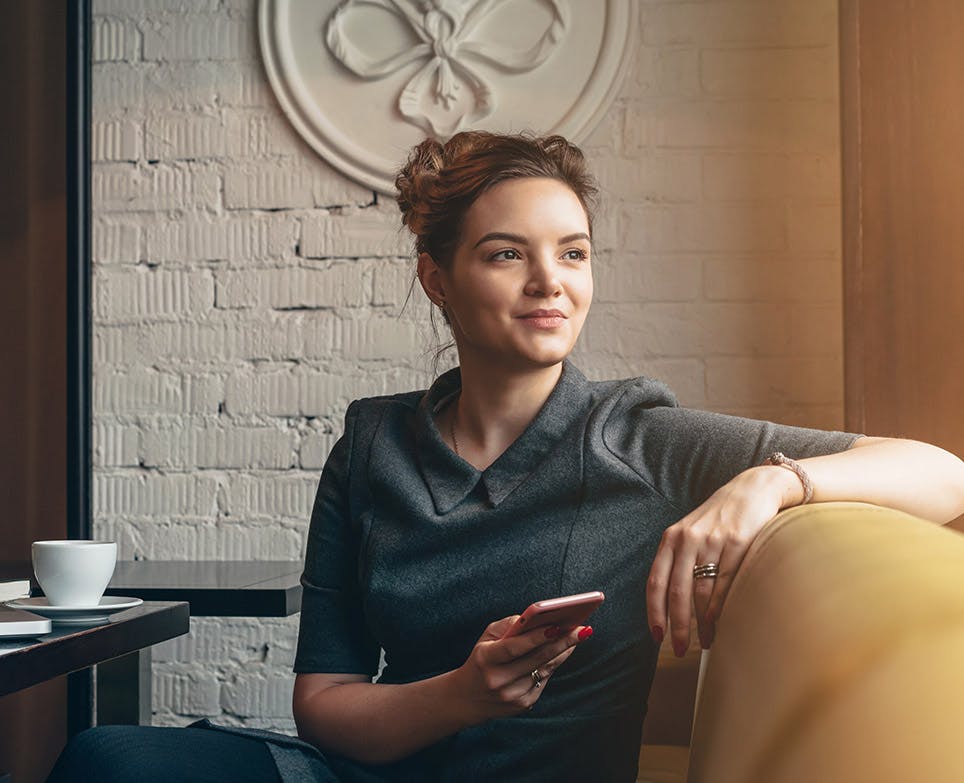 Woman enjoying her day, without any pain. 