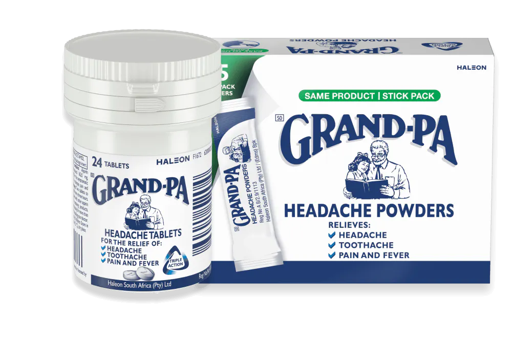 Headache Powders 25-stick pack - same trusted formula, new convenient pack