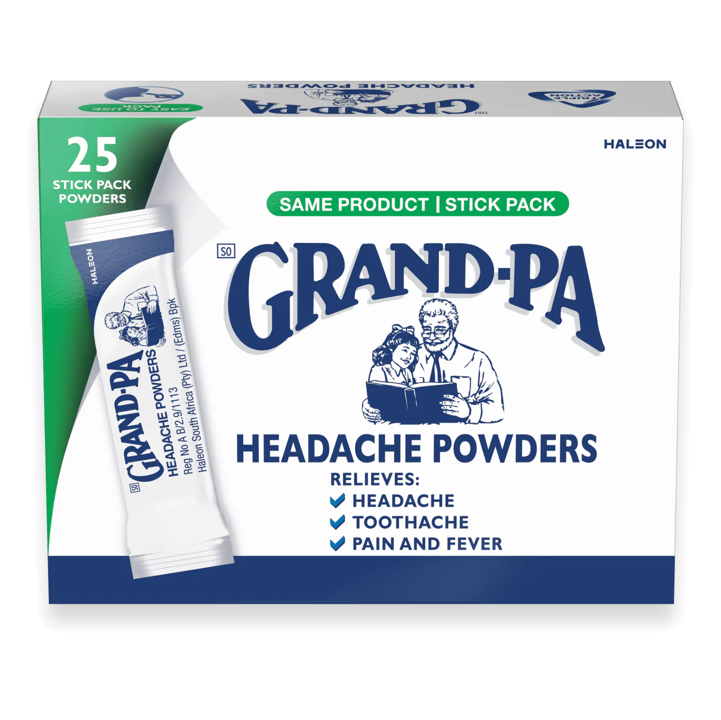 Headache Powders 25-stick pack - same trusted formula, new convenient pack