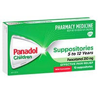 Panadol Suppositories 5-12 Years Panadol Suppositories 5-12 Years