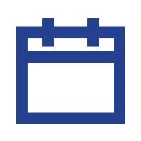 Ícono de calendario. Ícono de calendario.