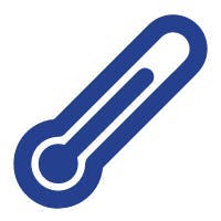 Ícono de temperatura. Ícono de temperatura.