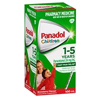 panadol colour-free suspension 5-12 years