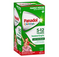 panadol colour-free suspension 1-5 years