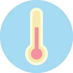 Figur der viser en temperaturstigning