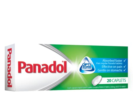 Panadol Caplets With Optizorb Formulation