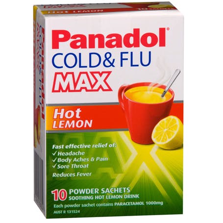 Panadol Cold & Flu Max Hot Lemon