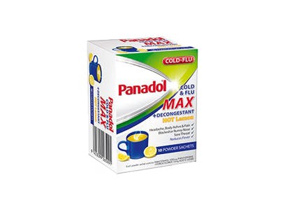 Panadol Cold & Flu Max + Decongestant Hot Lemon