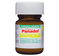Panadol Suppositories 6months-5years