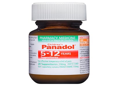 Panadol Suppositories 5-12 Years
