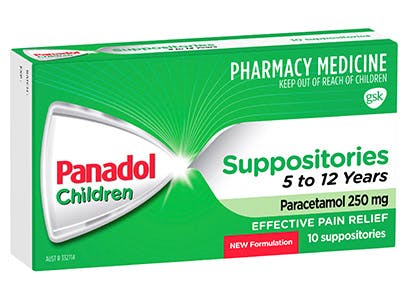 Panadol Suppositories 5-12 Years