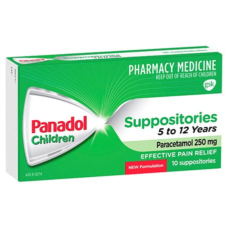 Panadol Suppositories 5-12 Years