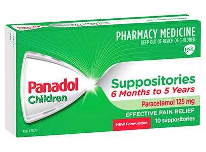 Panadol Suppositories 6months-5years