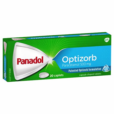 Panadol Caplets with Optizorb Formulation