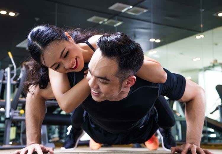 Couple in the gym