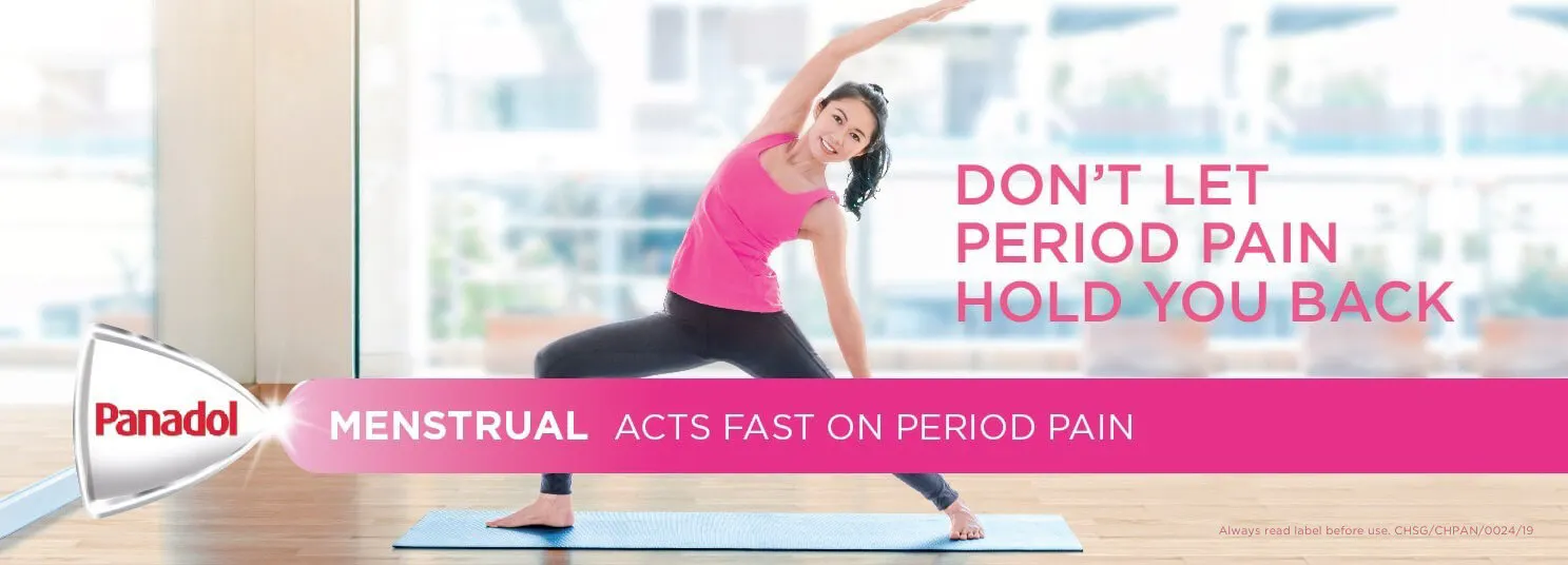 Dont let period pain hold you back