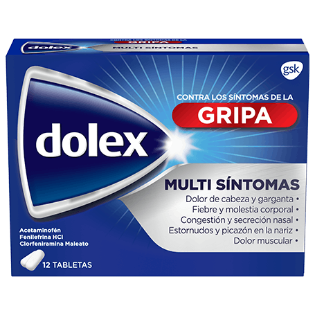 Caja de Dolex Gripa Multisíntomas.