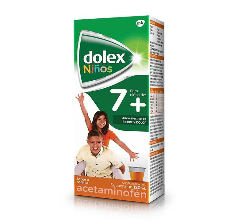 Dolex Niños 7+ Suspensión. Dolex Niños 7+ Suspensión.