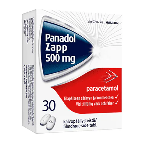 Panadol Zapp 30 tabletin pakkauskuva