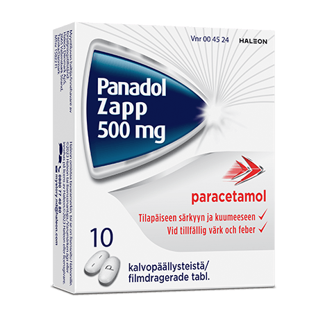 Panadol Zapp 500 mg -kipulääke aikuisille