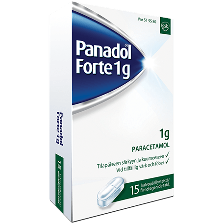 Panadol Forte 1 g -kipulääke aikuisille