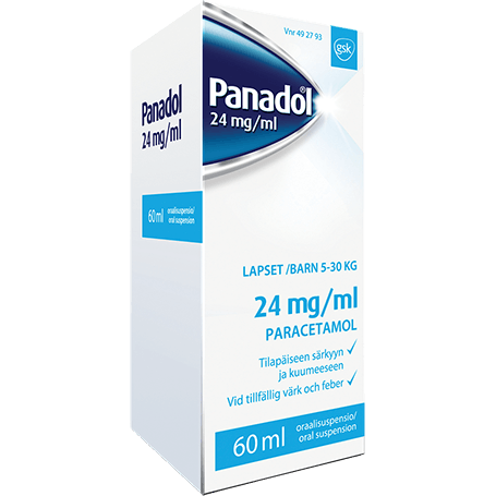 Panadol 60 mg peräpuikko Panadol 60 mg peräpuikko