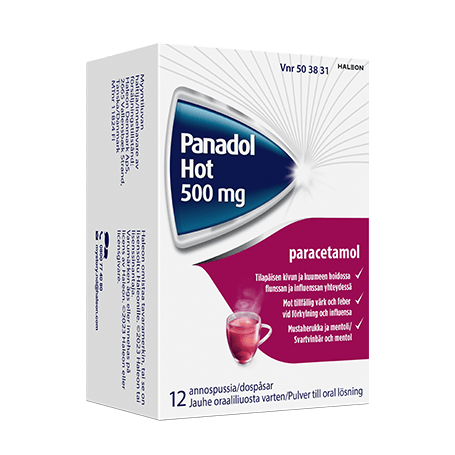 Panadol Hot 500 mg -kipulääke aikuisille