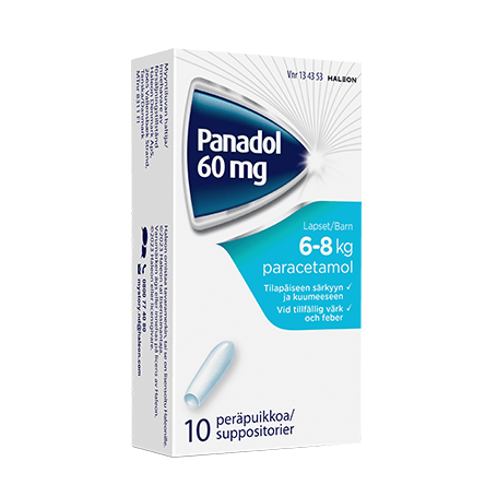 Panadol 60 mg lapsille kivun ja kuumeen hoitoon