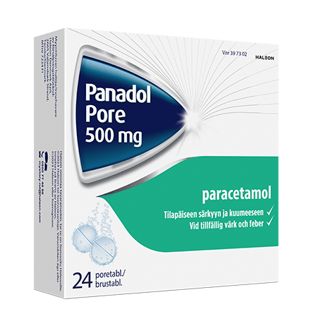 Panadol Pore 500 mg -kipulääke aikuisille