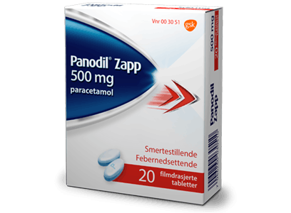 Panodil Zapp smertestillende tabletter