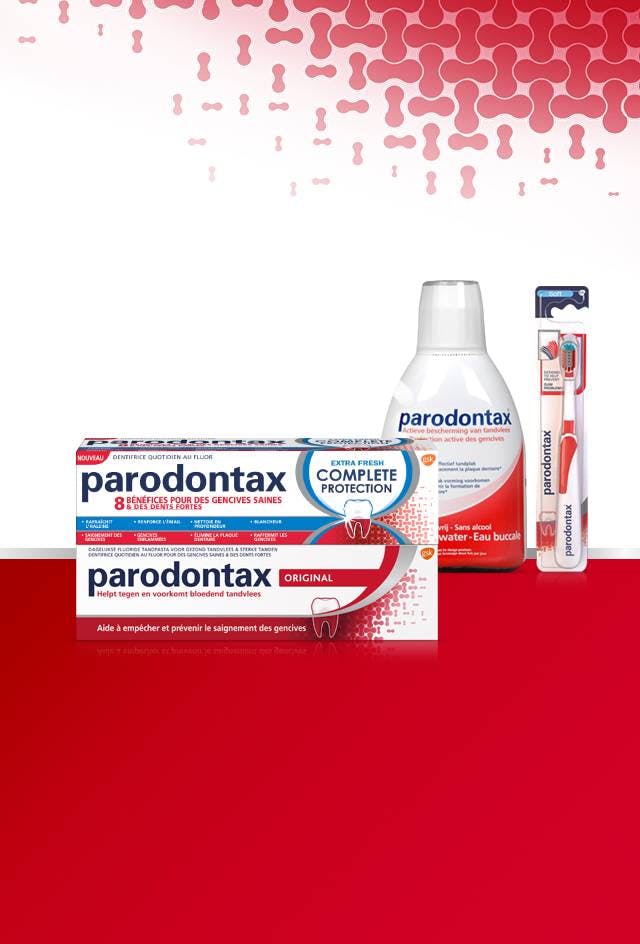 Gamme de produits parodontax à usage quotidien