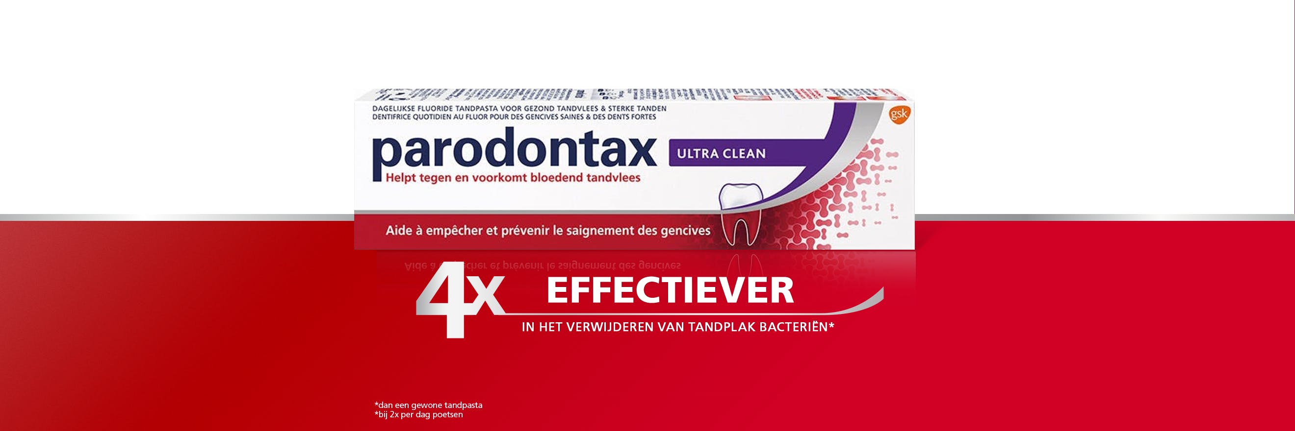 Nieuwe parodontax Ultra Clean tandpasta