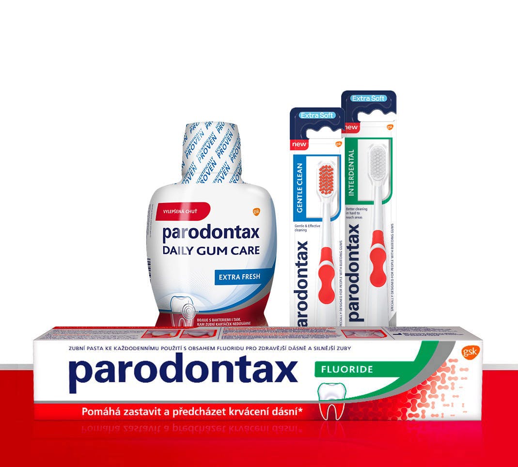 Produkty Parodontax ke každodennímu použití