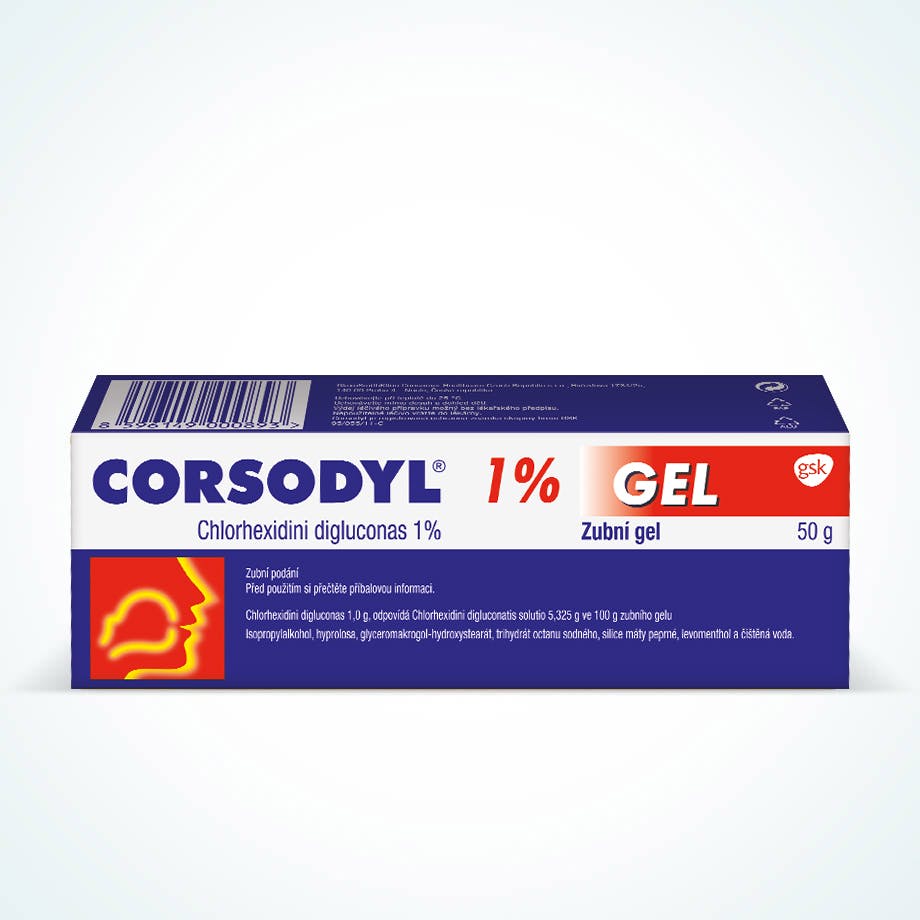 Corsodyl gel pro intenzivní ochranu dásní